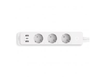 Chytrá zásuvka TP-Link Tapo P300(EU) 3x german socket, 2x USB, 1x USB C, regulace 230V přes IP, Cloud, WiFi