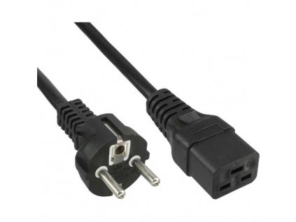 Kabel síťový k počítači 230V 16A 3m IEC 320 C19 konektor