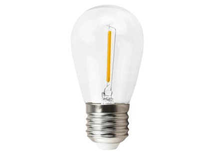 LED žárovka filament - E27 - 1W - teplá bílá