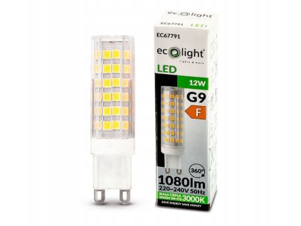 LED žárovka - G9 - 12W - teplá bílá