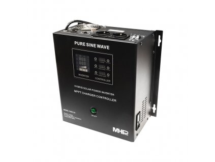 Hybridní solární měnič MHPower MSKD-1400-24 s UPS, 1400W, čistý sinus, 24V, solární regulátor MPPT