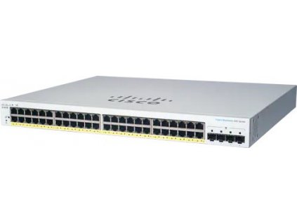 Cisco switch CBS220-48P-4G, 48xGbE RJ45, 4xSFP, PoE+, 382W - REFRESH