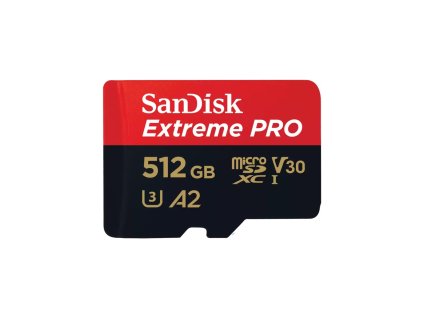 SanDisk Extreme PRO/micro SDXC/512GB/200MBps/UHS-I U3 / Class 10/+ Adaptér