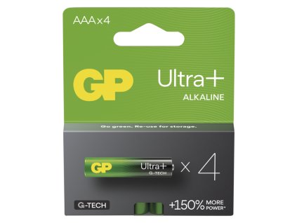 GP Alkalická baterie ULTRA PLUS AAA (LR03)- 4ks