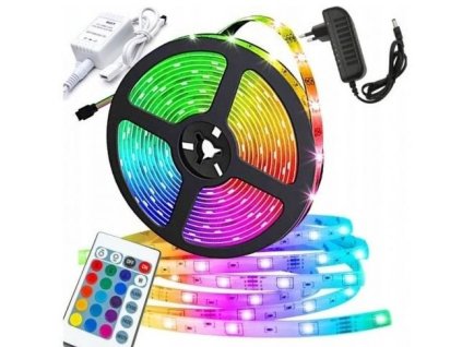 LED pásek multicolor K0015/2835, 12V/2A, 5m, ovladač