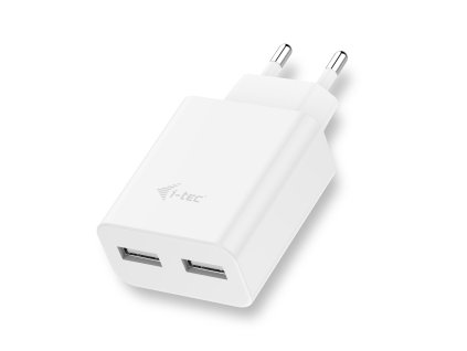 i-tec USB Power Charger 2 Port 2.4A White