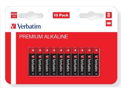 VERBATIM Alkalická Baterie AA 10 Pack / LR6