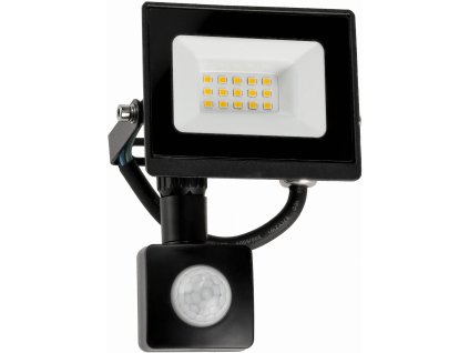 LED reflektor 10W - 2v1 - PIR - studená bílá