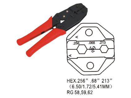 DATACOM Krimpovací kleště KOAX RG 58, RG 59