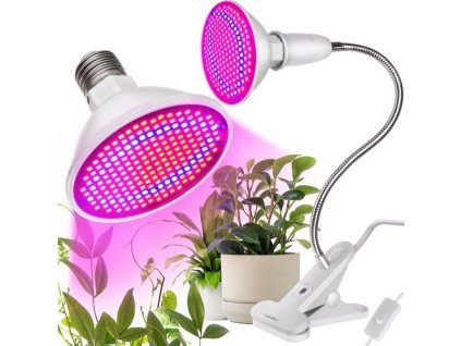 Lampa pro růst rostlin s klipem Gardlov 16348, 200 LED, 9.5 W