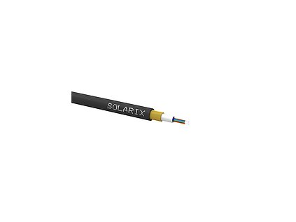 Zafukovací kabel MINI 8vl 9/125 HDPE Fca černý, cena za metr