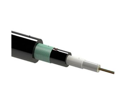 12vl.50/125um OM4 kabel samonosný CPR B2ca panceřovaný zelený plášť