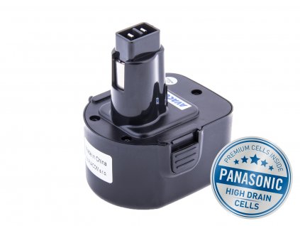 Baterie AVACOM BLACK & DECKER A9252 Ni-Mh 12V 3000mAh, články PANASONIC