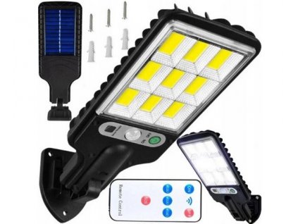 Venkovní solární LED osvětlení JX-616E 9xLED, 260lm, 120 COB, 2200mAh, IP65