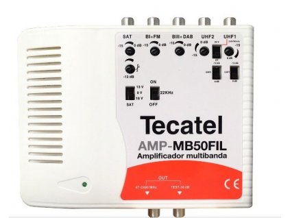 TECATEL zesilovač AMP-MB50FIL 45dB, LTE, 5 vstupů