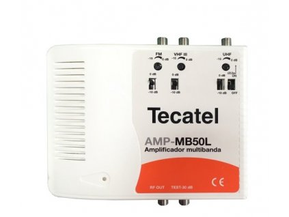 TECATEL zesilovač AMP-MB50L 50dB, LTE, 3 vstupy