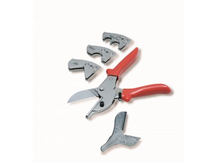 CIMCO Víceúčelové nůžky s 5 nástavci na plast v kufru