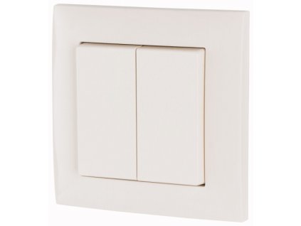 EATON Tlačítko RF 2násobné 55x55mm IP20 bílá lesk