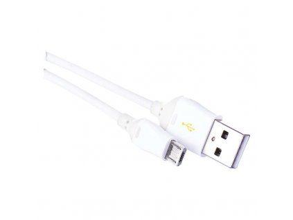 EMOS Kabel USB-A 2,0/micro USB-B 2,0 délka 1m bílá