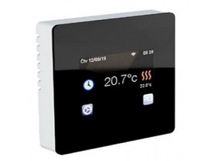 FENIX Termostat TFT Wifi 230V/16A IP21 černé sklo