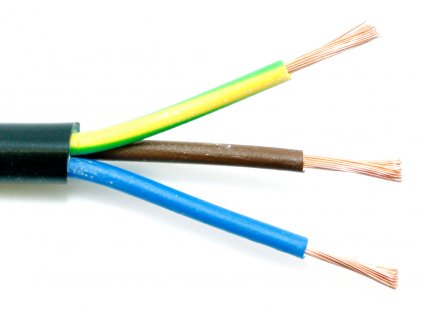 Kabel H05VV-F 3G1,5 černý