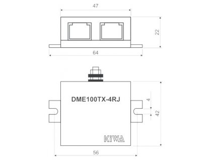 KIWA Svodič DME100TX-4RJ