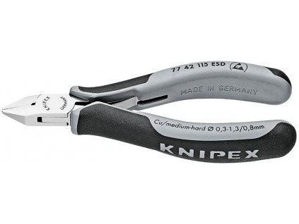 KNIPEX 77 42 115 ESD Kleště štípací boční pro elektroniku