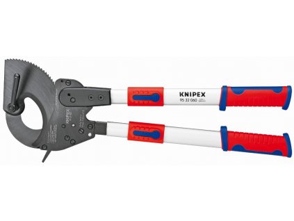 KNIPEX 95 32 060 Nůžky na kabely s teleskopickými rukojeťmi- ráčnové