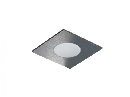 PANLUX Svítidlo LED SQUARE 5W 375lm 3000K stříbrná broušená IP65