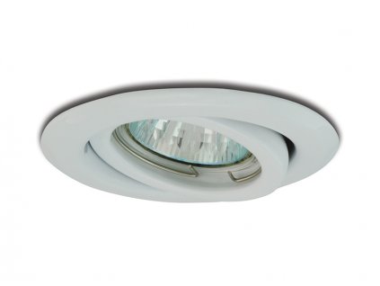 PANLUX Svítidlo VPD-R50/B 50W GU5,3 12V halogenové podhledové výklopné IP20 bílá