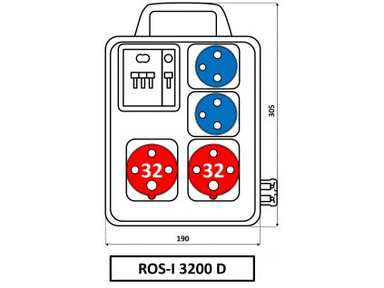 Skříň SEZ ROS-I 3200 D zásuvková