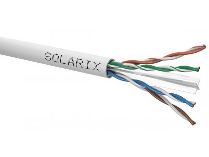 SOLARIX Kabel UTP 4x2x0,5 CAT6 PVC (balení 305m/box)