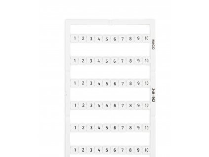 WAGO Štítek Mini WSB s potiskem číselná řada 1-10 1ks = 100 štítků