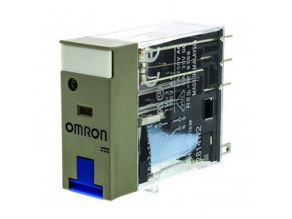 OMRON Relé G2R-2-SNDI 24DC(S) s LED diodou, diodou a testovacím tlačítkem