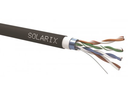 SOLARIX Kabel FTP 4x2x0,5 CAT5E PVC+PE (balení 305m/cívka)