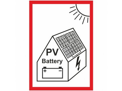 STRO.M Tabulka "PV" pro fotovoltaická zařízení s bateriemi A7