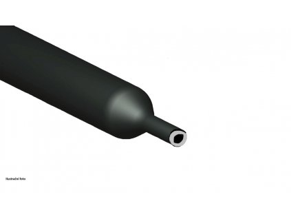 CIMCO Smršťovací černý návlek s lepidlem 3:1 tyč 1,0 - 3,2 mm (1,22 m)