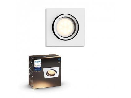 HUE Svítidlo LED Milliskin Bluetooth 5W GU10 350lm 2200-6500K IP20 čtverec bílá