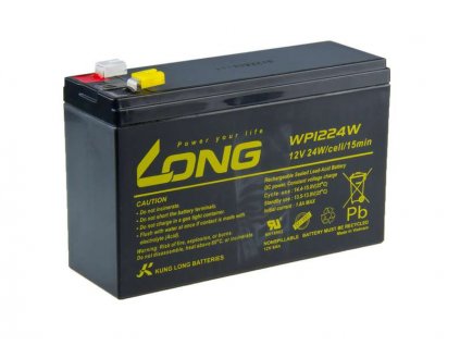 Long 12V 6Ah olověný akumulátor HighRate F2