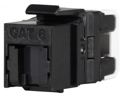 SOLARIX Konektor RJ45 Cat.6 UTP-BK černý