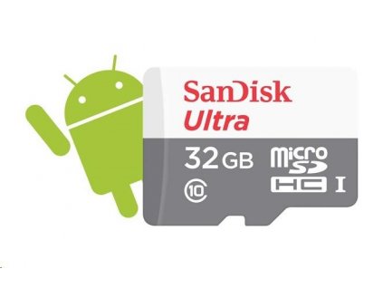 SanDisk MicroSDHC karta 32GB Ultra (80MB/s, Class 10 UHS-I, Android)