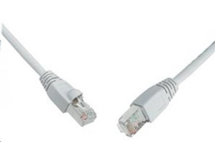 Patch kabel Solarix C6-315GY-1MB SFTP Cat 6, snag-proof, 1m - šedý