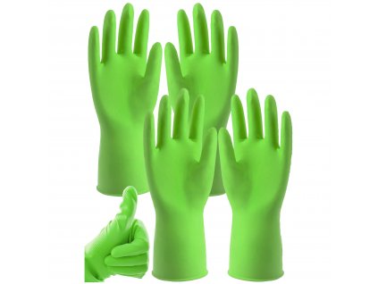 Latexové rukavice vel. M - 2 páry - zelené