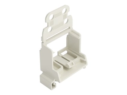 WAGO Adaptér 221-549/1000-000 upevňovací, s odlehčením tahu, pro 10vodičové konektory, řada 221 – 4 mm², světle šedá