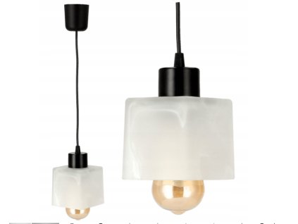 34527 34527 led stropni lampa 1xe27 kostka bila