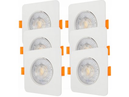 52366 6x halogenove led stropni svitidlo zapustene cct