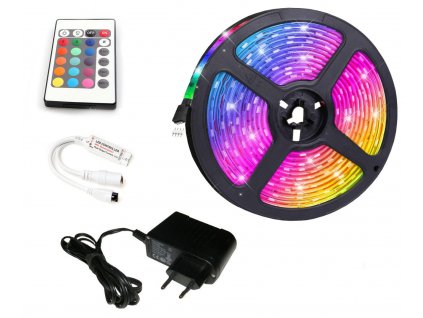 BERGE LED pásek - RGB 5050 - 2,5m - 30LED/m - 7,2W/m - IP20 - SADA