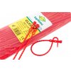 SAPISELCO Pásek vázací 240x3,8 otevíratelný, červená (100ks)