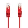 Kabel C-TECH patchcord Cat5e, UTP, červený, 0,25m