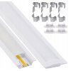48796 48796 led hlinikovy profil zapusteny 2m bily sada